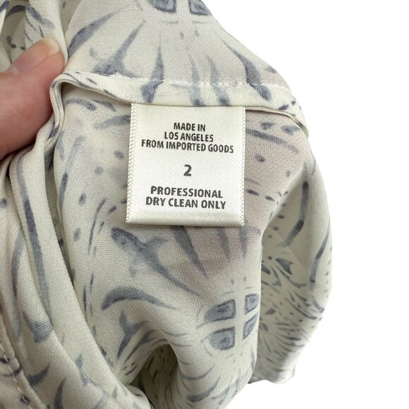 Stone Cold Fox Silk Off Shoulder Mini Dress M 2 Chiara Porcelain Revolve Mosaic - Picture 11 of 16